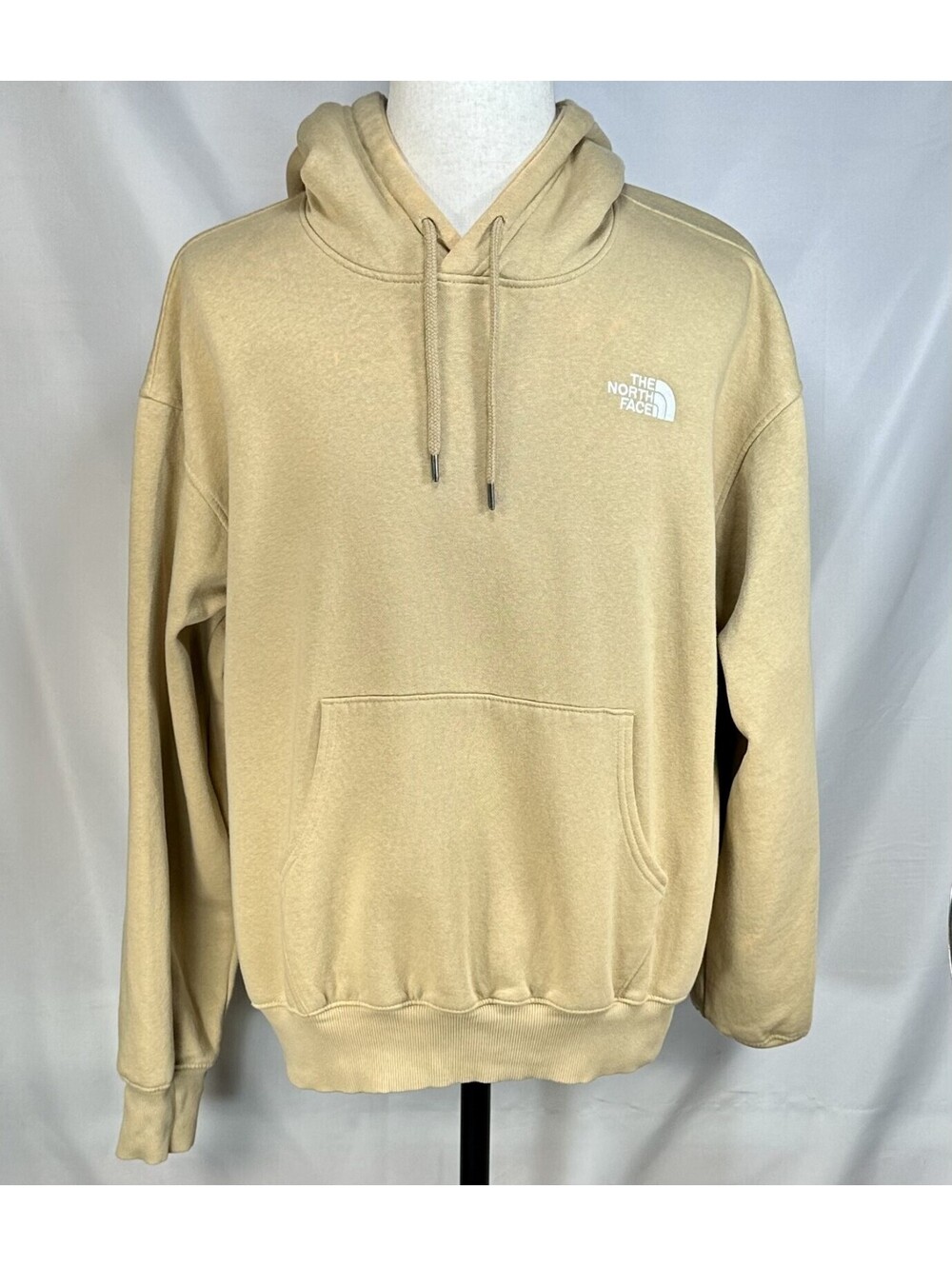 North Face Heavyweight Fleece Drawstring Hoodie Brown M